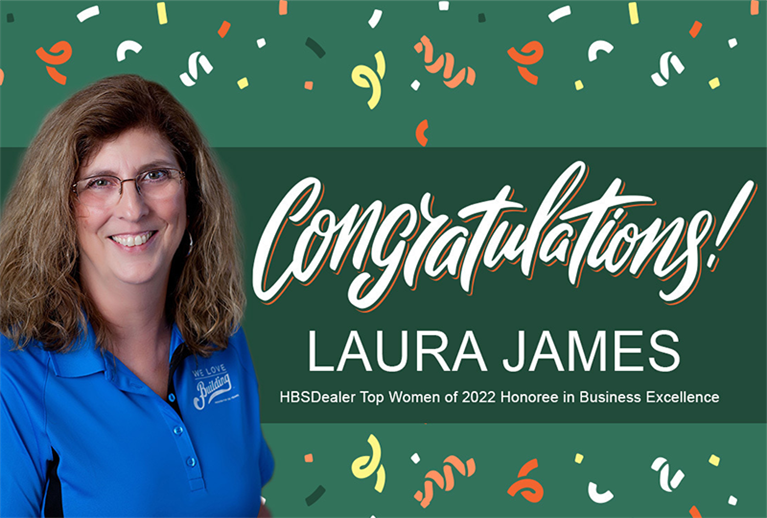 Congratulations to Laura James